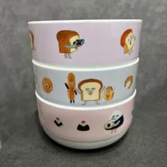 パンどろぼう　ブロッコリーくじ D賞　スタッキングボウル　３点セット