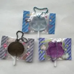 ハチワレ、モモンガ、ラッコ アクリルキーホルダーセット