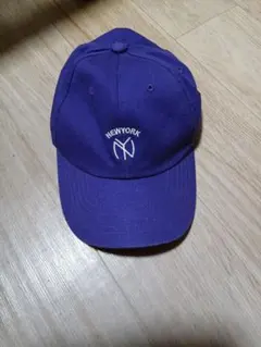 NEWYORK ロゴ ベースボールキャップ パープル