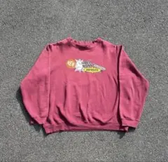 【希少】old stussy 90s ビンテージ　スウェット　エンジ　ボロ　古着