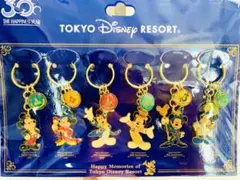 東京ディズニーリゾート 記念キーホルダー6個セット