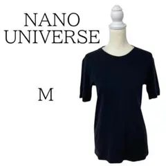 ★美品 NANO　UNIVERSE 黒 半袖 Tシャツ・カットソー M