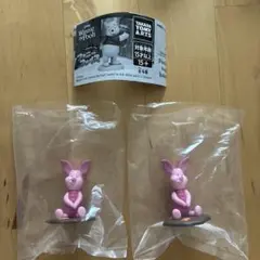 くまのプーさん ファニーフェイス カプセルトイ ピグレット２つセット