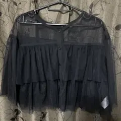 ブラック レース生地 サイズF