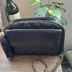 【激安】鑑定済みCHANEL♡ブラック キルティング ショルダーバッグ