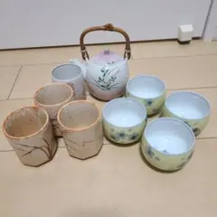 湯のみ7個と急須のセット[まとめ売り]