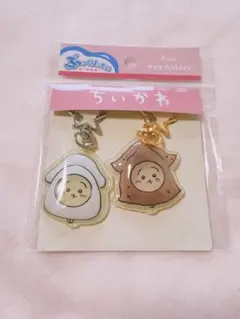 ちいかわ ぷっくりったいペアキーホルダー　うさぎ　イカ