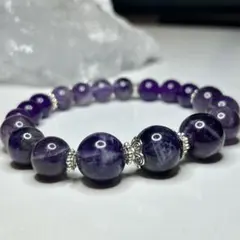 【心の平和】 アメジスト 12mm玉 ブレスレット パワーストーン レディース