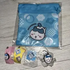 ちいかわくら寿司　ハチワレ 巾着 マグネット　キーホルダー
