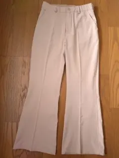 JEANASIS ストレッチフレアスラックスパンツ