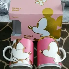値下げ！！！新品☆Francfranc　Mickey＆Minnieペアマグカップ