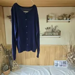 COUP DE CHANCE ワールド ウール混 秋冬 カーディガン 감색