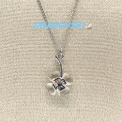 SWAROVSKI スワロフスキー フラワーモチーフ クローバー ネックレス