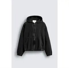 ZARA ザラ ウォッシュド フード付きジャケット