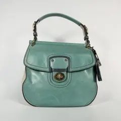 ⭐希少モデル⭐未使用級⭐COACH ターンロック ターコイズ ショルダーバッグ 〇希少カラー〇COACH ターンロック 2way ショルダーバッグ グリーン