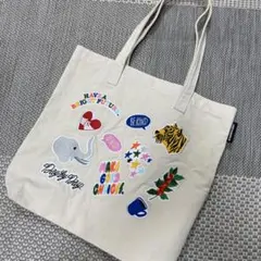 スターバックス　リサイクルコットン トートバッグ 刺繍　アート
