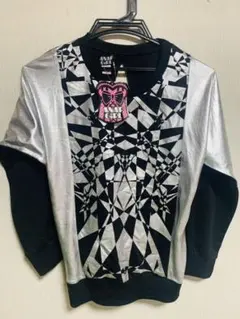 【アナップガール】シルバー×ブラックトップス♪ANAPGIRL