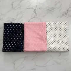 ドット柄裏毛生地まとめ売り/ハンドメイド、犬服、子供服、水玉、セット