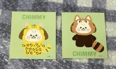 BT21 CHIMMY レッサーパンダ マスコット ステッカー 2枚セット