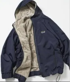 フリークスストア　ナイロン フリース リバーシブル フーディ ジャケット