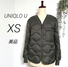 美品　ユニクロ ユー　リサイクルダウンジャケット　ユニ　ジップアップ　xs
