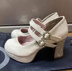 YOSUKE ヨースケ パンプス 23cm ホワイト