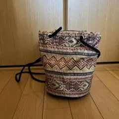 巾着バッグ ショルダーバッグ 斜めがけ