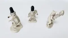 ガチャガチャ　鳥獣戯画　フィギュアセット