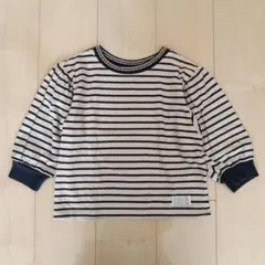 エフオーキッズ　トレーナー　ボーダー　バルーン袖　長袖ロンティー　トップス