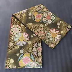 華やか多色花柄 袋帯
