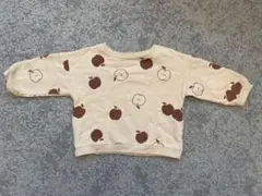 Organic Zoo オーガニックズー リンゴプリント トレーナー 1-2Y