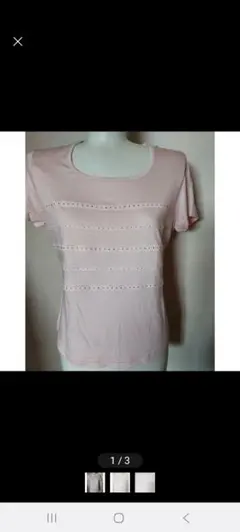 HANAE MORI ピンク 半袖 Tシャツ Mサイズ レースのサムネイル