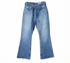HOLIDAY DAMAGE DENIM HIGH WAIST PANTS　32のサムネイル