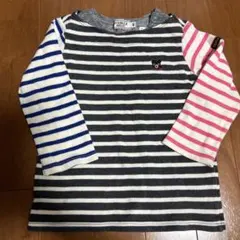 ダブルビー　重ね着風ボーダーロンT