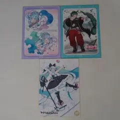 初音ミク　フラットガシャポン　色紙　イラストポートレート