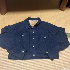 リ*ー様 ネイビー クロップドジャケット
