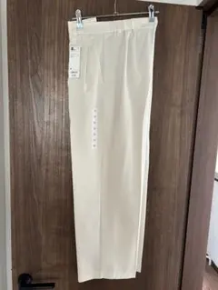 GU オフホワイト ワイドパンツ Mサイズ