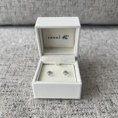 canal 4℃ シルバー ダイヤモンド風ピアス