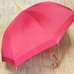 ディオール 長傘 トロッター ドット柄 ミルクティーベージュ 美品 ケース付 ディオール 長傘 トロッター ドット柄 ミルクティーベージュ 美