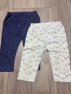 レギンス 2点セット 110 七分丈