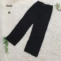 デイジー　シーイン　ワイドパンツ　ストレート　カジュアル　綿100% M 黒