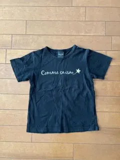 COMME CA ISM ロゴプリント Tシャツ ブラック 110Aのサムネイル