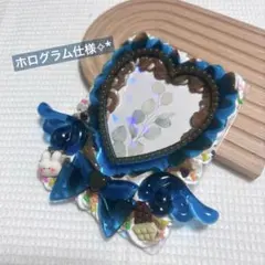 ホイップデコ トレカケース チョコ ミルク バレンタイン ブルー 青 リボン