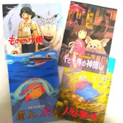 スタジオジブリ　宮崎駿監督作品　劇場用パンフレット4冊&ステッカー