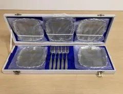 Circle Line ケーキ皿 フォークセット 5セット ステンレス製
