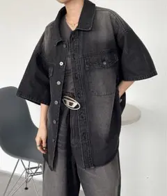 sedacle セダクル デニムジャケット デニムシャツ ブラック 黒