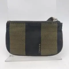 フェンディ　コインケース　キーケース　財布　ペカン柄　カーキ