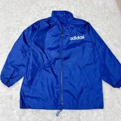adidas ピステ ウィンドブレーカー 青 シャカシャカ M~L アディダス