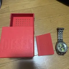 DIESEL 多機能アナログ時計 シルバー