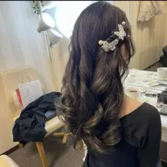 モモンガ様専用　新品未使用‼️ 蝶々ヘアクリップ　結婚式　ヘアアクセサリー